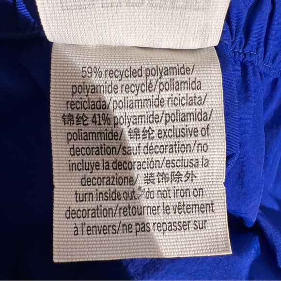 Pink Victoria Sercret Blue Elastic Waist Wide Leg Cargo Pants Size XXL w/Pockets - Picture 7 of 16